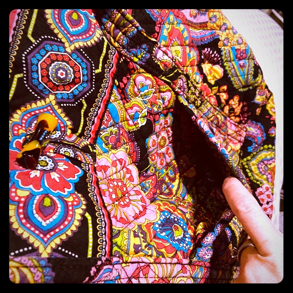 Vera Bradley tote large with folding wallet
